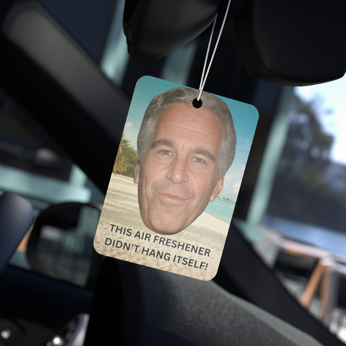 Epstein Air Freshener – Funny Car Accessory That Didn’t Hang Itself - WiseNuts Podcast