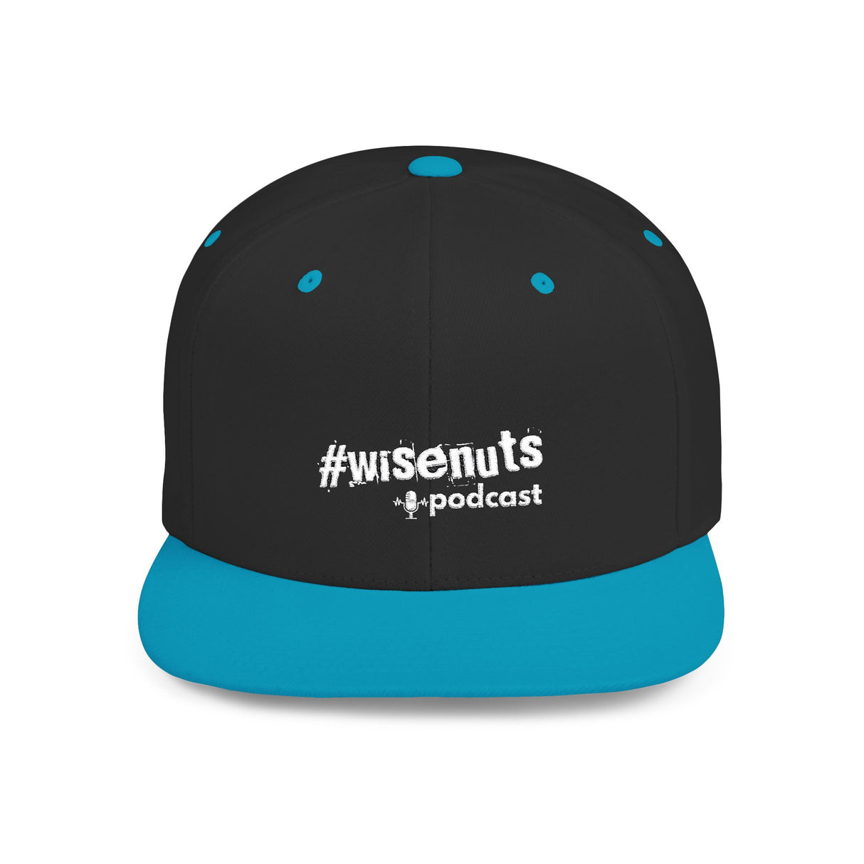WiseNuts Podcast Snapback Hat – Flat Bill Cap for Men & Women | Bold Podcast Merch, Streetwear Style, Adjustable Fit - WiseNuts Podcast