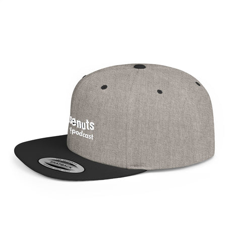 WiseNuts Podcast Snapback Hat – Flat Bill Cap for Men & Women | Bold Podcast Merch, Streetwear Style, Adjustable Fit - WiseNuts Podcast
