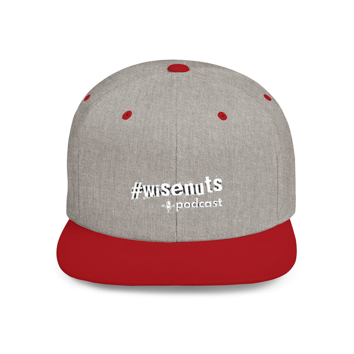 WiseNuts Podcast Snapback Hat – Flat Bill Cap for Men & Women | Bold Podcast Merch, Streetwear Style, Adjustable Fit - WiseNuts Podcast