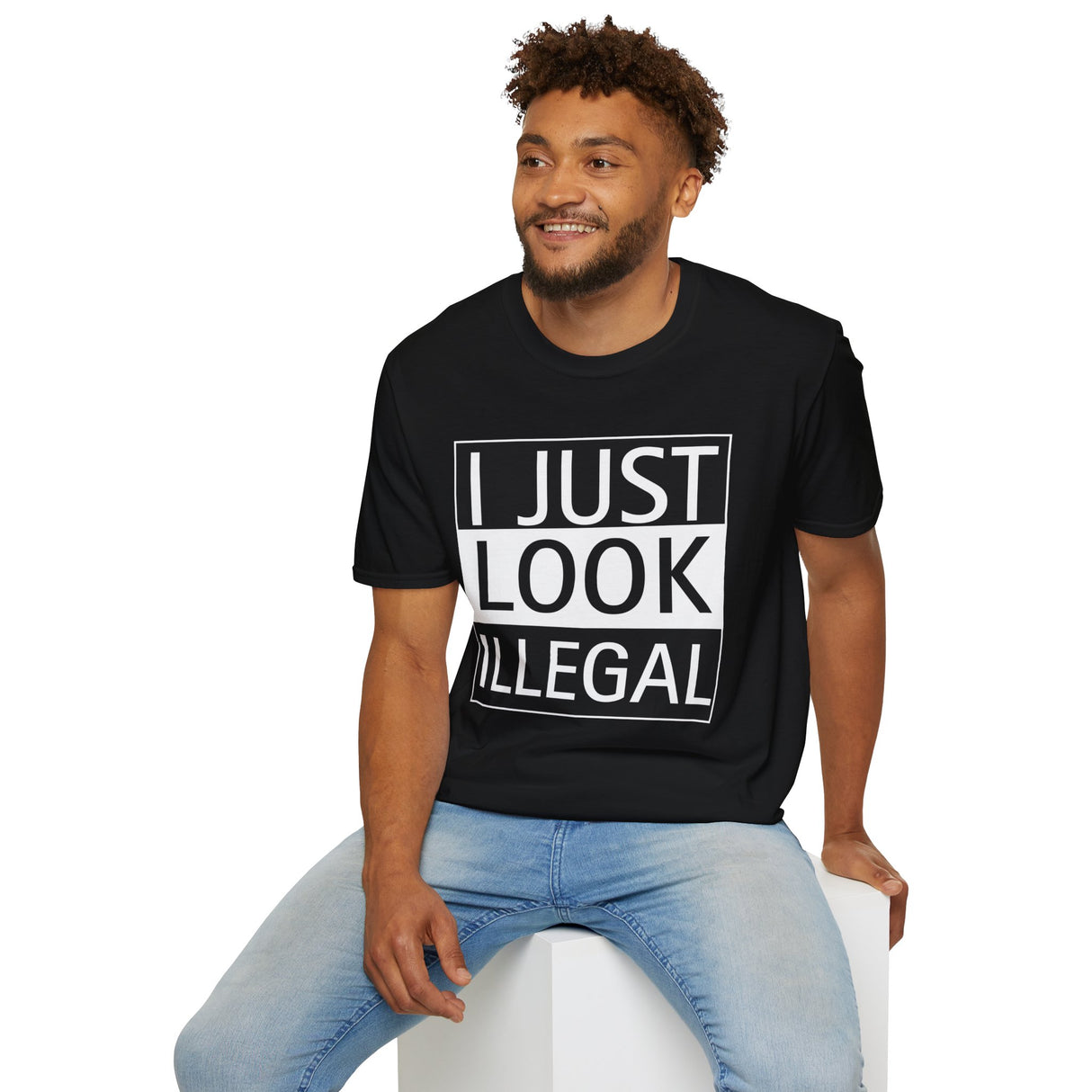 I Just Look Illegal T-Shirt – Anti-ICE Protest Statement Tee - WiseNuts Podcast