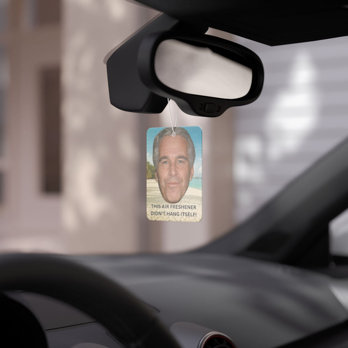 Epstein Air Freshener – Funny Car Accessory That Didn’t Hang Itself - WiseNuts Podcast
