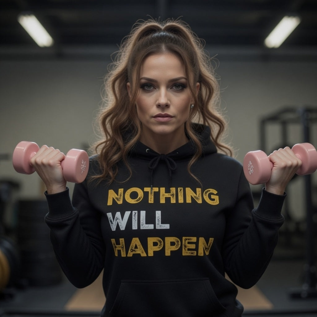 Nothing Will Happen Hoodie | Motivation & Success Mindset Apparel