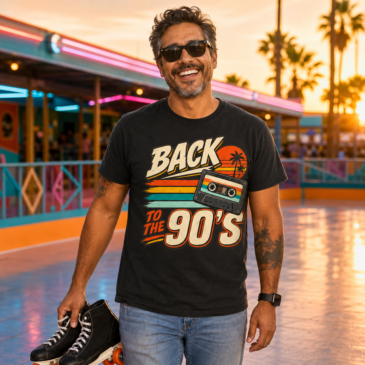 Back to the 90's Retro T-Shirt | Vintage 1990s Cassette Tee