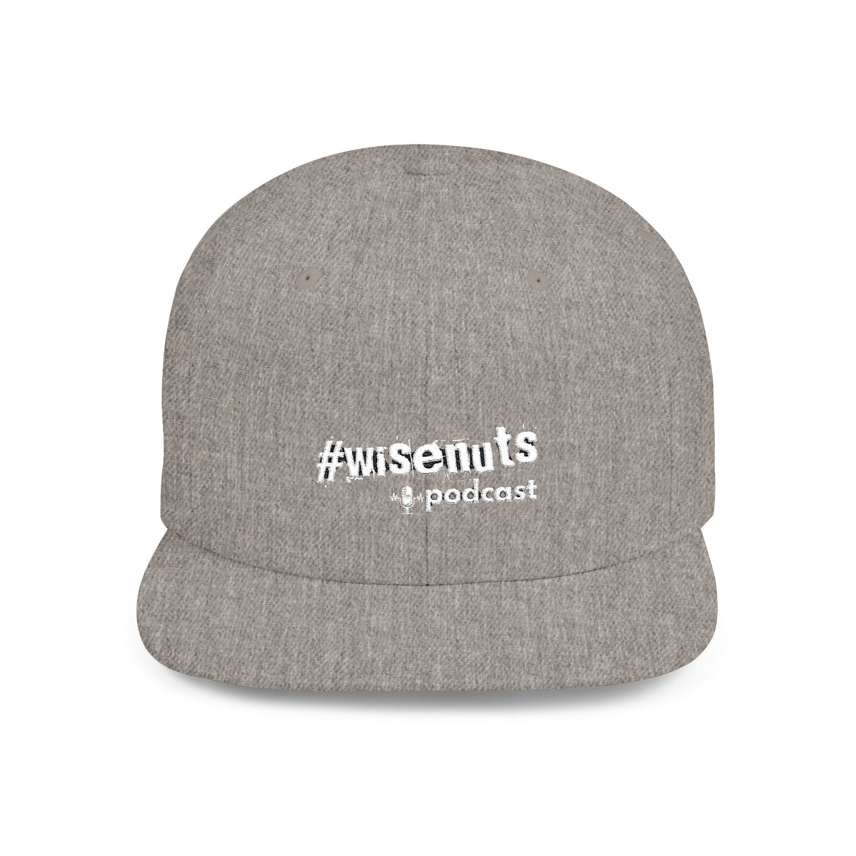 WiseNuts Podcast Snapback Hat – Flat Bill Cap for Men & Women | Bold Podcast Merch, Streetwear Style, Adjustable Fit - WiseNuts Podcast