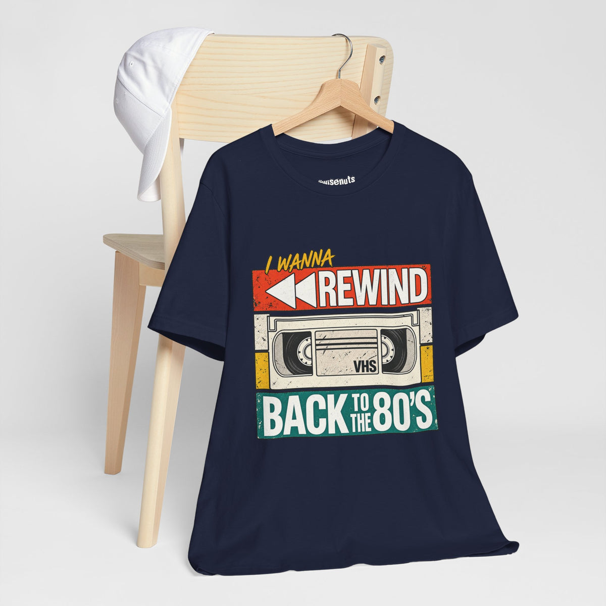 I Wanna Rewind Back to the 80's T-Shirt | Retro VHS Tee
