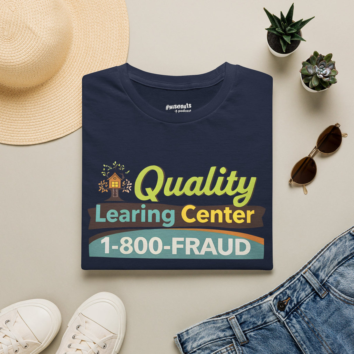 Quality Learing Center™ Parody T-Shirt | Viral Fraud Investigation Satire Tee