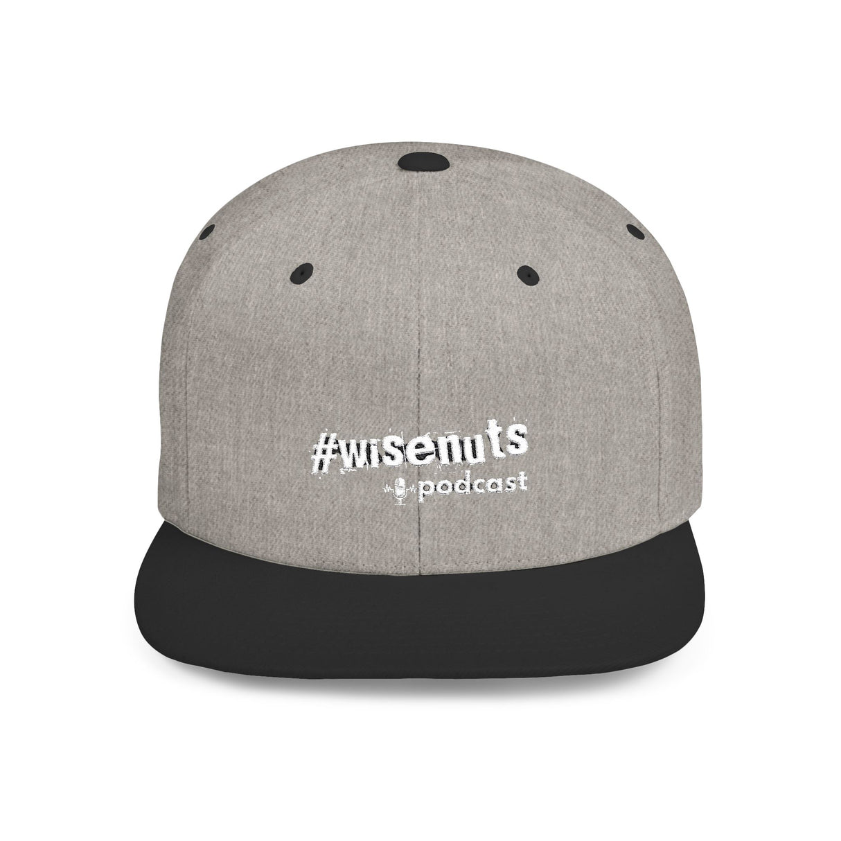 WiseNuts Podcast Snapback Hat – Flat Bill Cap for Men & Women | Bold Podcast Merch, Streetwear Style, Adjustable Fit - WiseNuts Podcast