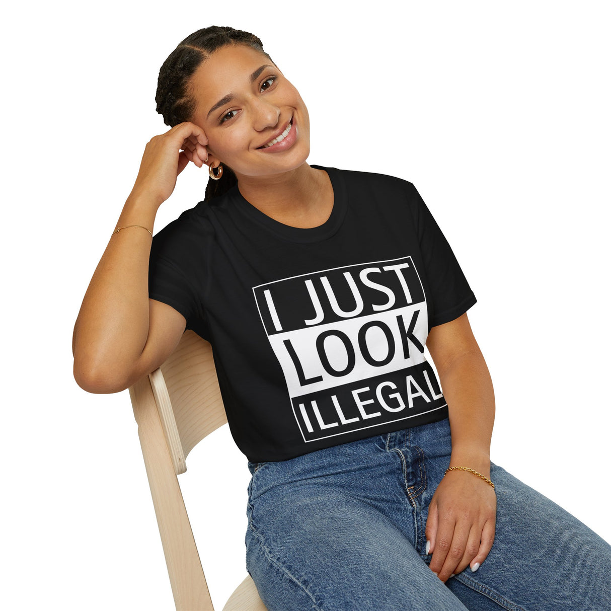 I Just Look Illegal T-Shirt – Anti-ICE Protest Statement Tee - WiseNuts Podcast