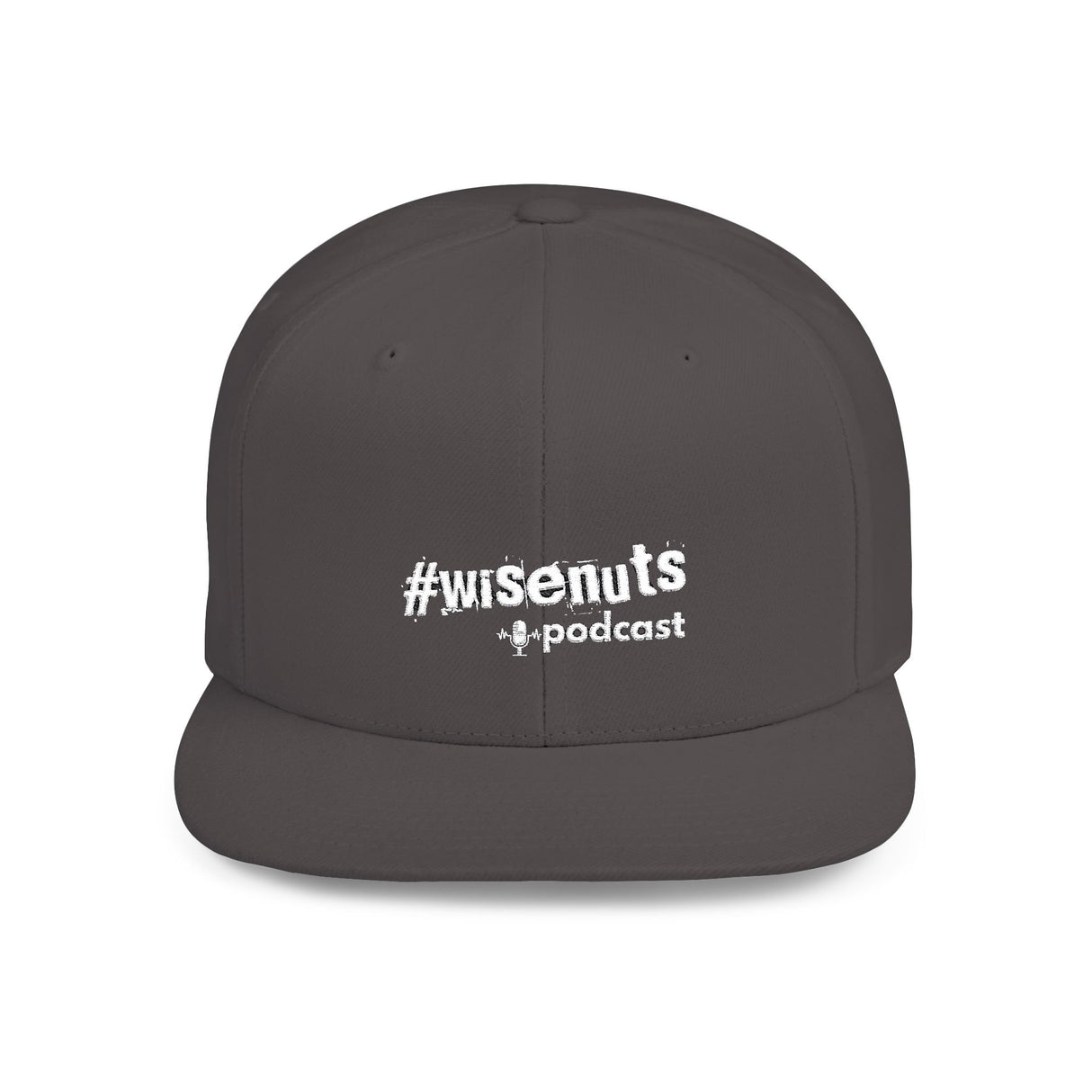 WiseNuts Podcast Snapback Hat – Flat Bill Cap for Men & Women | Bold Podcast Merch, Streetwear Style, Adjustable Fit - WiseNuts Podcast