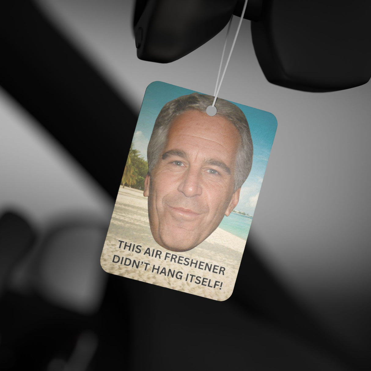 Epstein Air Freshener – Funny Car Accessory That Didn’t Hang Itself - WiseNuts Podcast