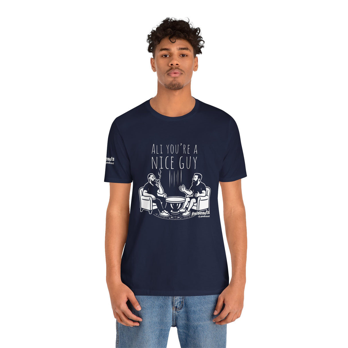 Ali You’re A Nice Guy Graphic T-Shirt – Viral WiseNuts Podcast Scene Tee, Funny Quote Shirt for Men & Women, Soft Cotton Unisex Fit, Meme Merch Gift Idea
