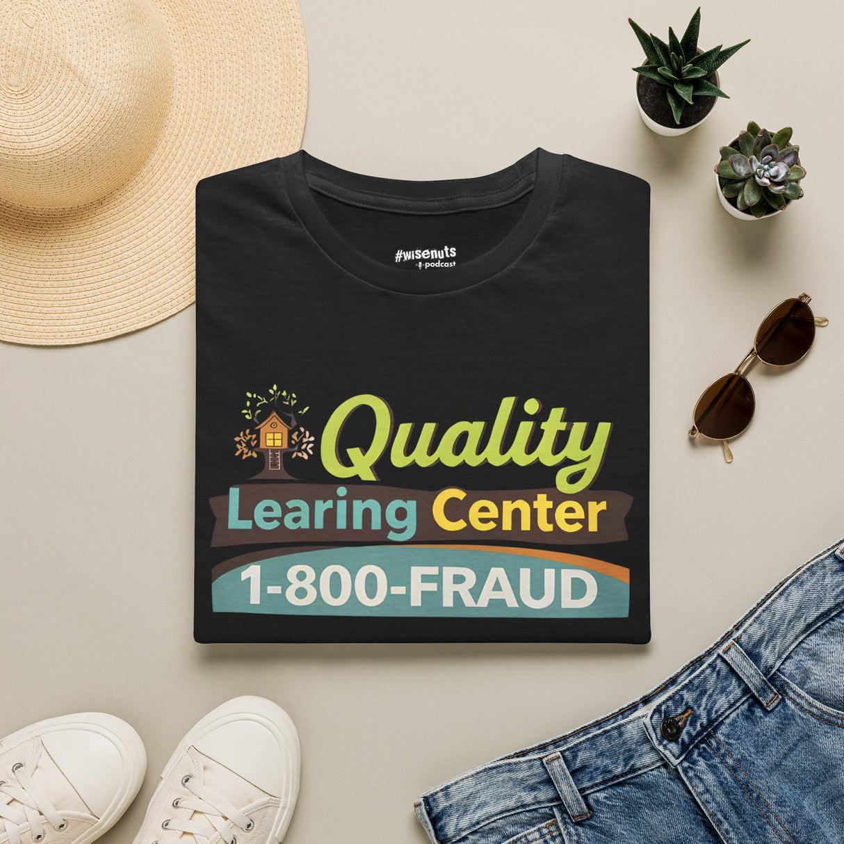 Quality Learing Center™ Parody T-Shirt | Viral Fraud Investigation Satire Tee
