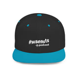 WiseNuts Podcast Snapback Hat – Flat Bill Cap for Men & Women | Bold Podcast Merch, Streetwear Style, Adjustable Fit