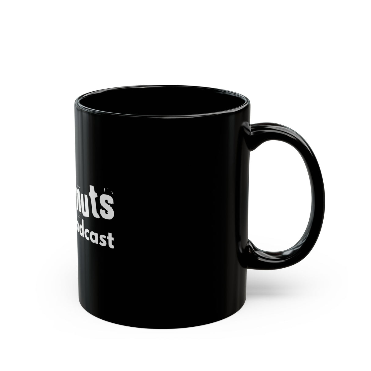 WiseNuts Podcast Black Mug – 11oz & 15oz | Funny Coffee Cup for Podcasters, Fans & Bold Mornings