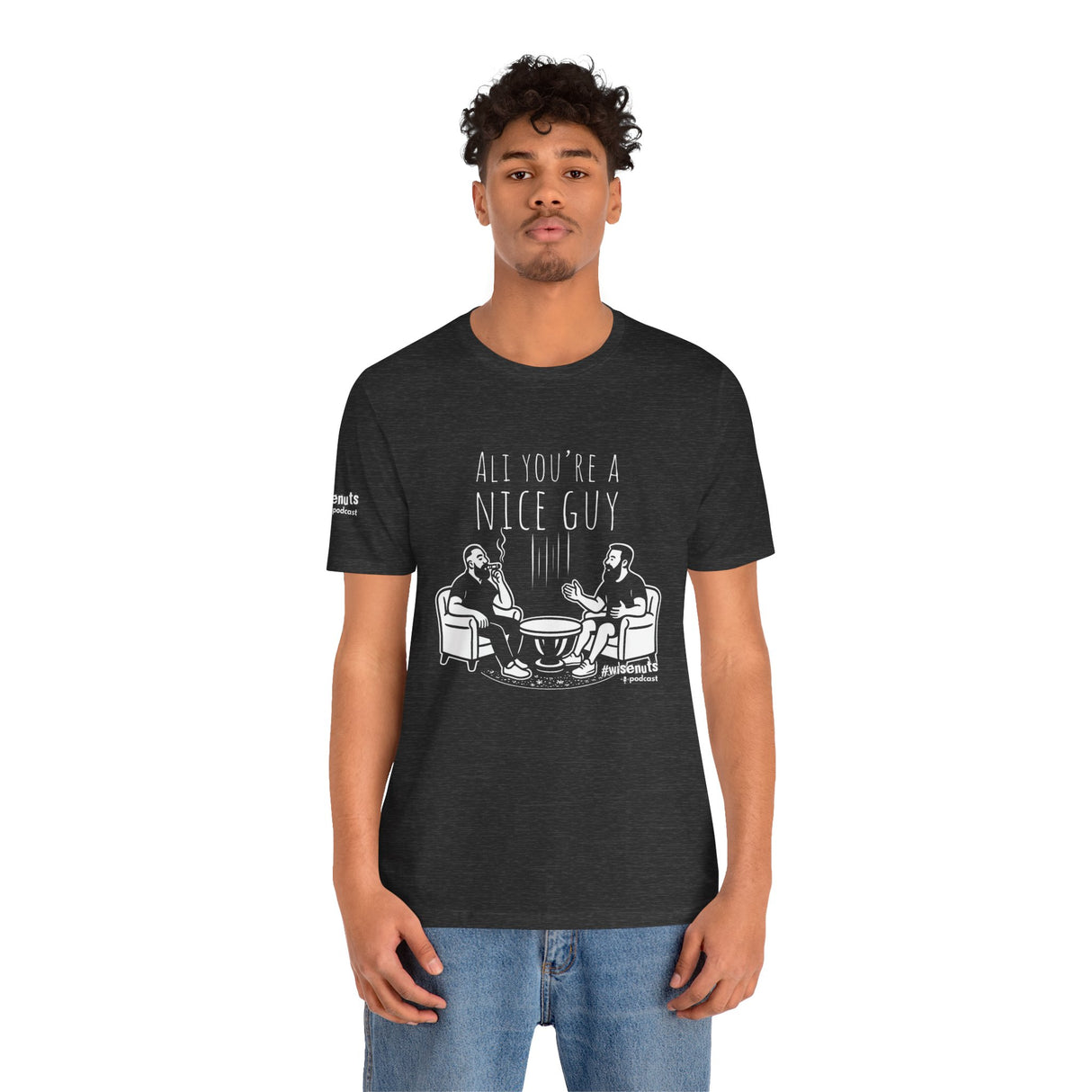 Ali You’re A Nice Guy Graphic T-Shirt – Viral WiseNuts Podcast Scene Tee, Funny Quote Shirt for Men & Women, Soft Cotton Unisex Fit, Meme Merch Gift Idea