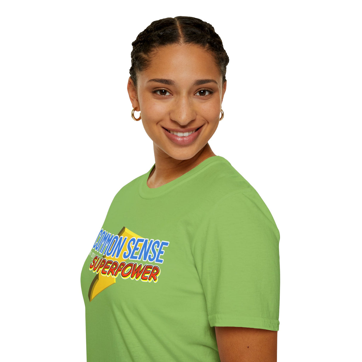 Common Sense is My Superpower T-Shirt, Funny Graphic Tee, Gift for Friends, Casual Wear, Unisex Softstyle Tee