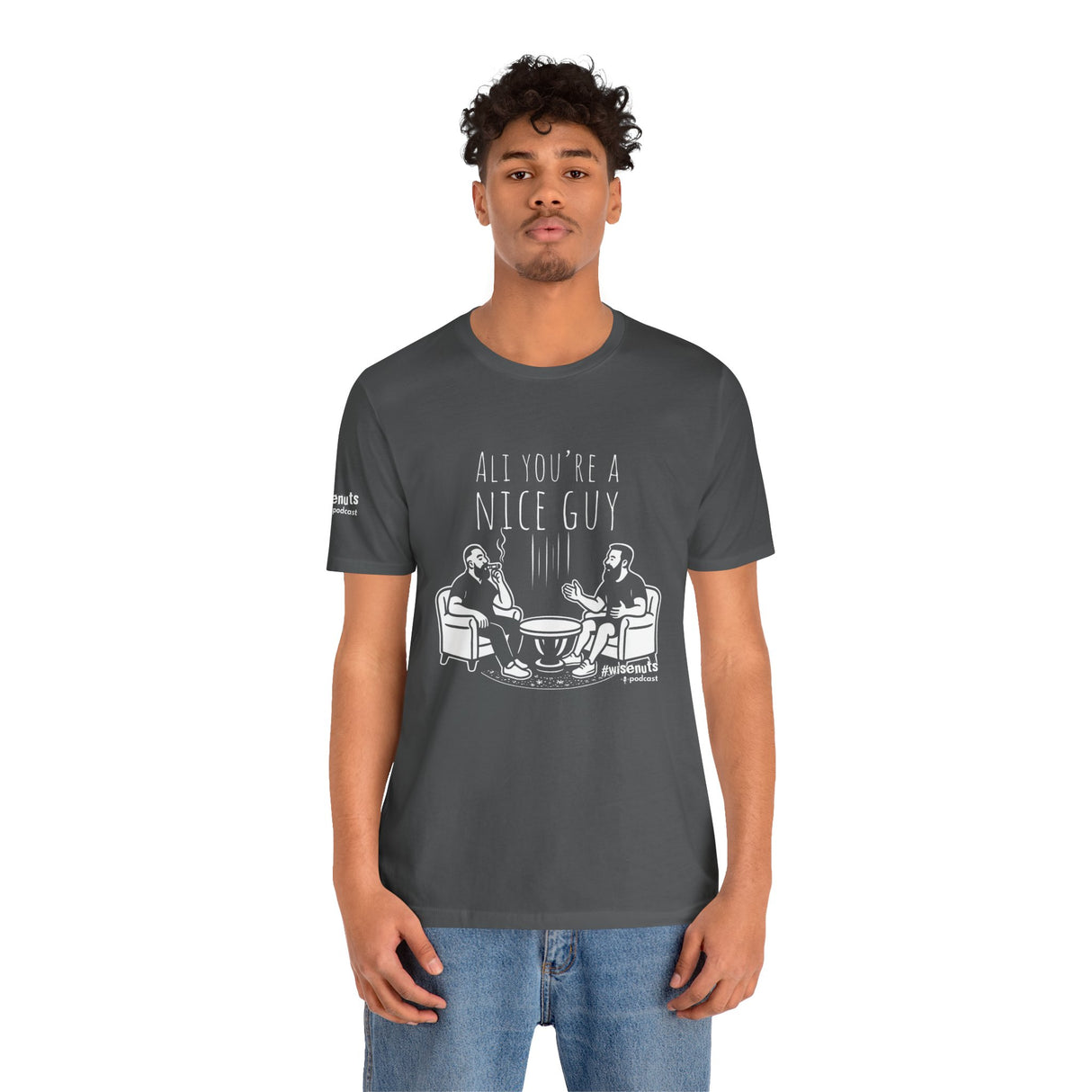 Ali You’re A Nice Guy Graphic T-Shirt – Viral WiseNuts Podcast Scene Tee, Funny Quote Shirt for Men & Women, Soft Cotton Unisex Fit, Meme Merch Gift Idea