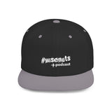 WiseNuts Podcast Snapback Hat – Flat Bill Cap for Men & Women | Bold Podcast Merch, Streetwear Style, Adjustable Fit