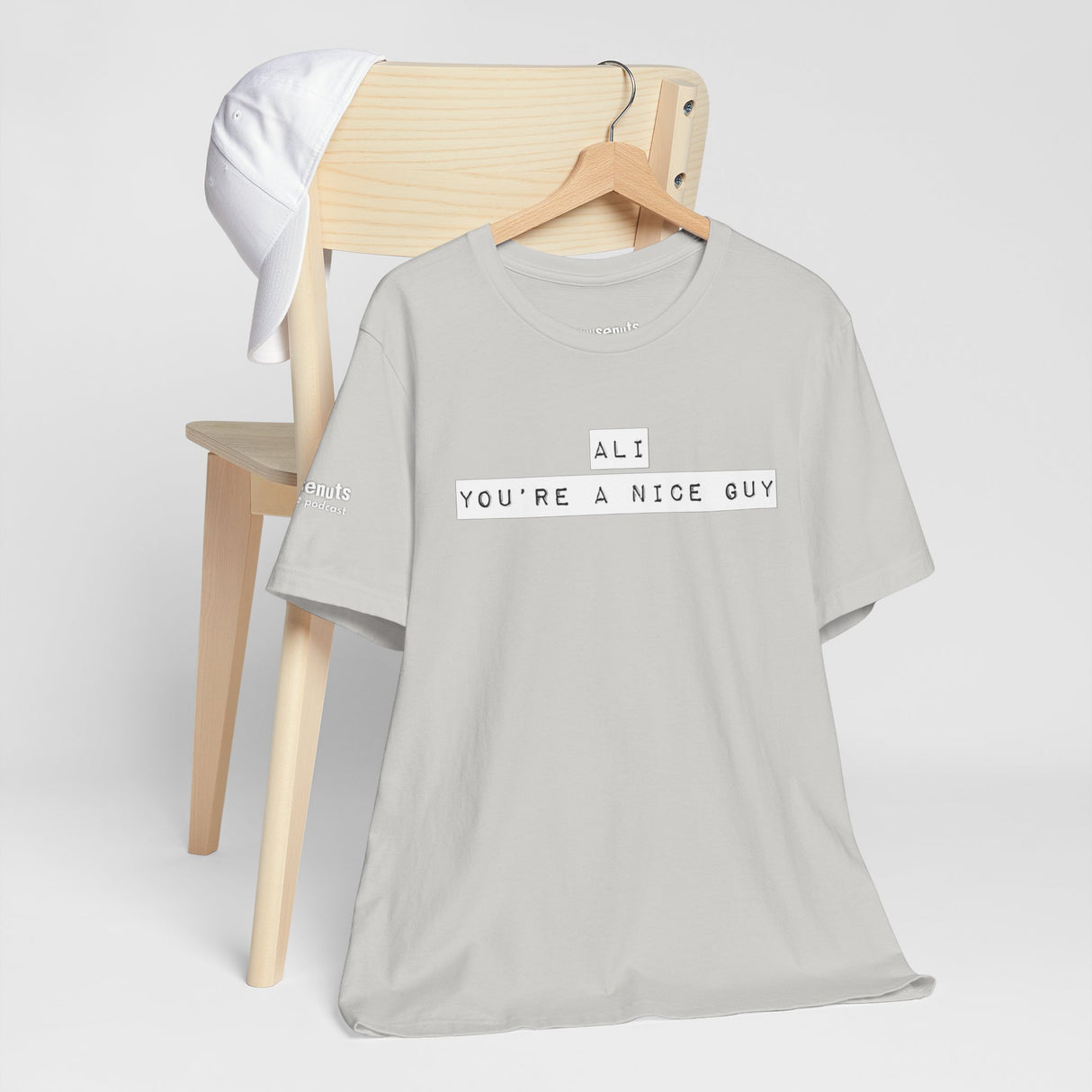 Ali You’re A Nice Guy T-Shirt – Funny Viral Quote Tee, Unisex Soft Cotton Crewneck, WiseNuts Podcast Merch, Hilarious Gift Idea for Men & Women - WiseNuts Podcast