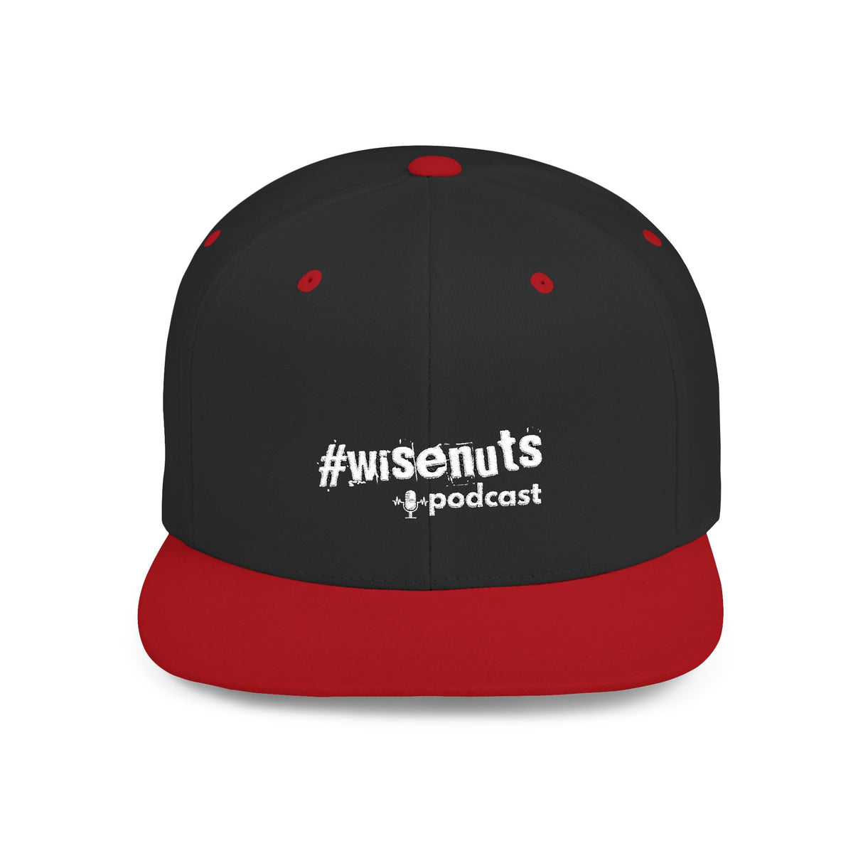 WiseNuts Podcast Snapback Hat – Flat Bill Cap for Men & Women | Bold Podcast Merch, Streetwear Style, Adjustable Fit