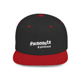 WiseNuts Podcast Snapback Hat – Flat Bill Cap for Men & Women | Bold Podcast Merch, Streetwear Style, Adjustable Fit