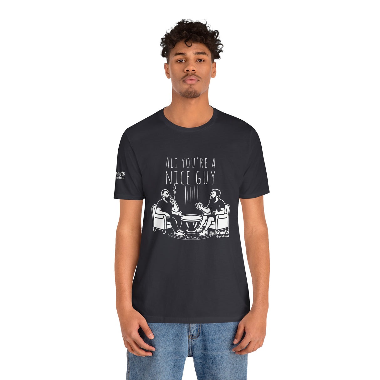 Ali You’re A Nice Guy Graphic T-Shirt – Viral WiseNuts Podcast Scene Tee, Funny Quote Shirt for Men & Women, Soft Cotton Unisex Fit, Meme Merch Gift Idea