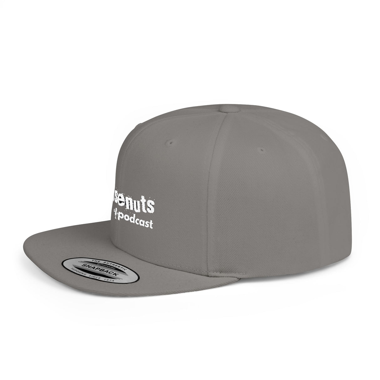 WiseNuts Podcast Snapback Hat – Flat Bill Cap for Men & Women | Bold Podcast Merch, Streetwear Style, Adjustable Fit