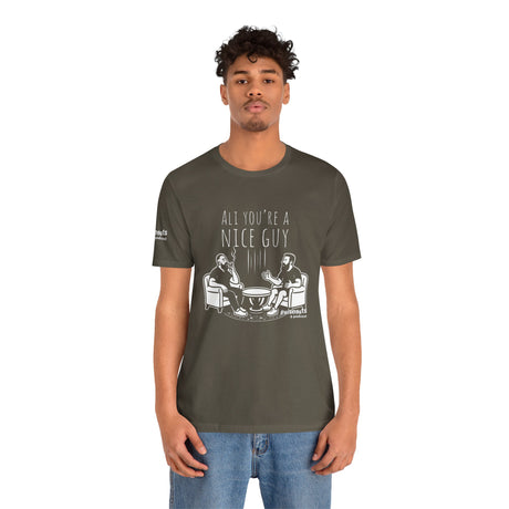 Ali You’re A Nice Guy Graphic T-Shirt – Viral WiseNuts Podcast Scene Tee, Funny Quote Shirt for Men & Women, Soft Cotton Unisex Fit, Meme Merch Gift Idea - WiseNuts Podcast