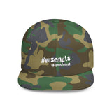 WiseNuts Podcast Snapback Hat – Flat Bill Cap for Men & Women | Bold Podcast Merch, Streetwear Style, Adjustable Fit