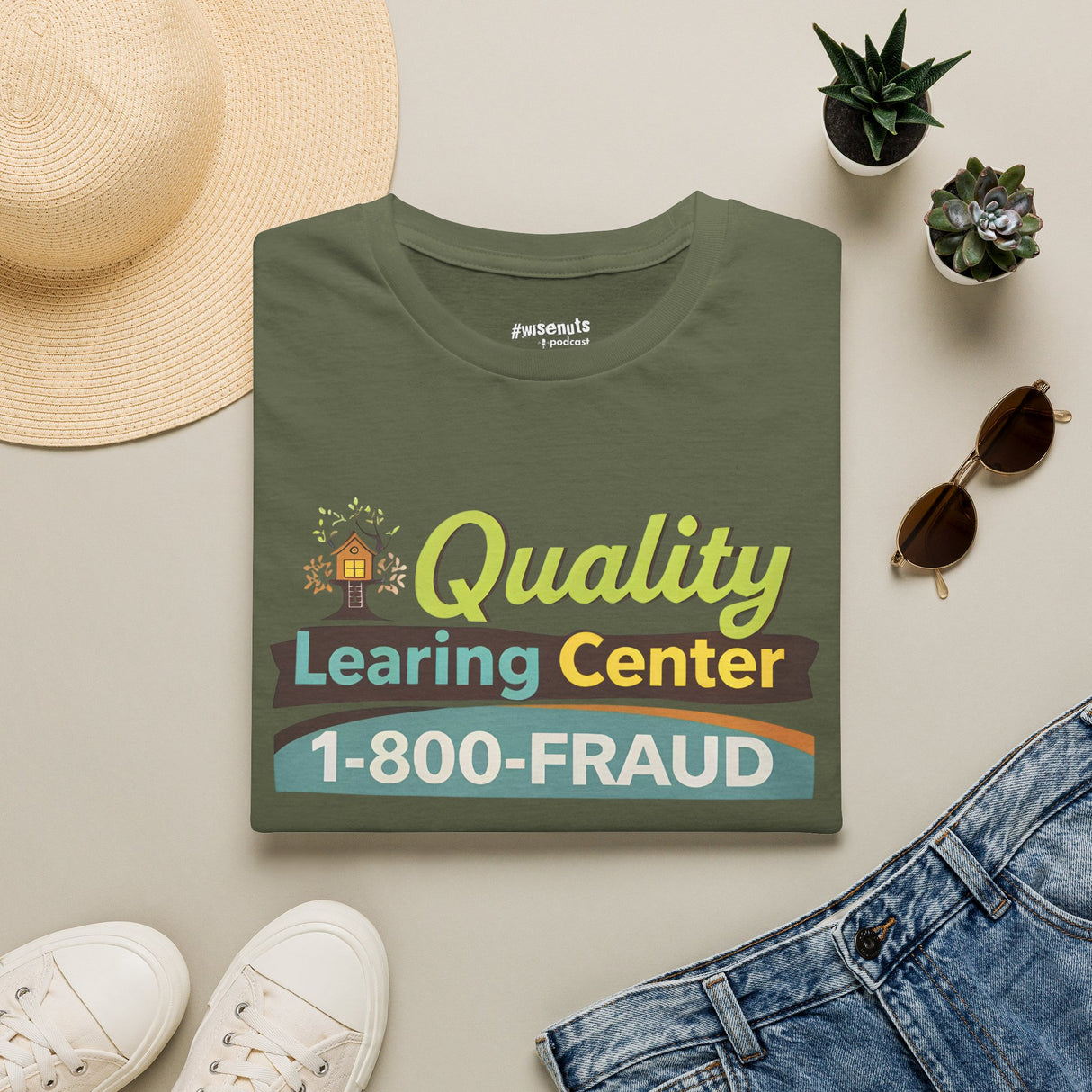 Quality Learing Center™ Parody T-Shirt | Viral Fraud Investigation Satire Tee