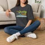 Quality Learing Center™ Parody T-Shirt | Viral Fraud Investigation Satire Tee