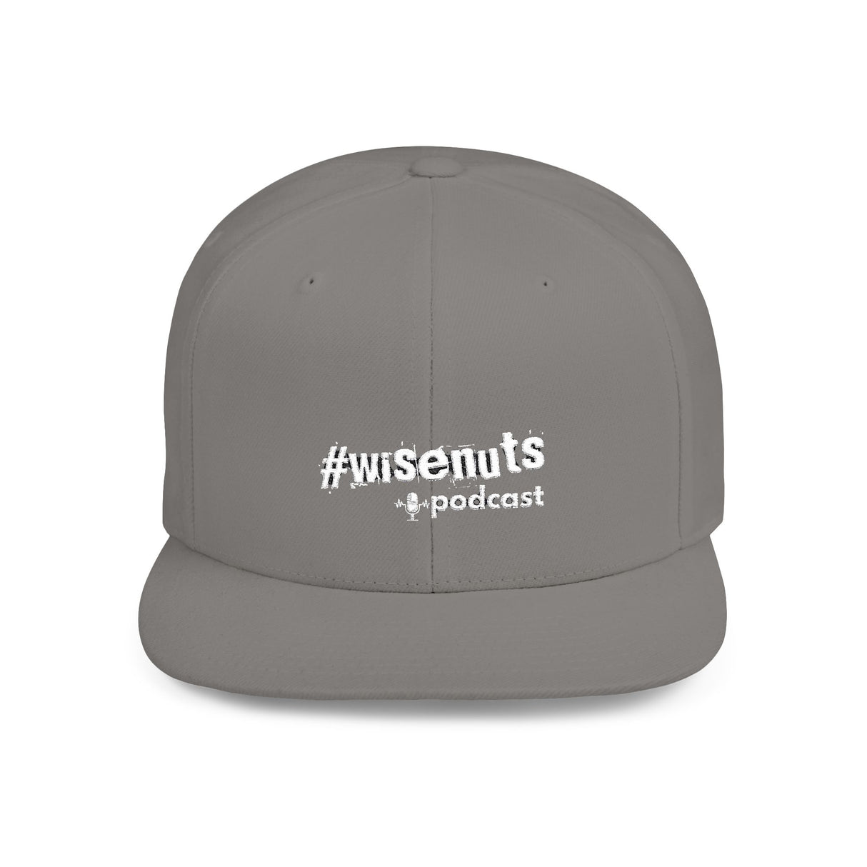 WiseNuts Podcast Snapback Hat – Flat Bill Cap for Men & Women | Bold Podcast Merch, Streetwear Style, Adjustable Fit