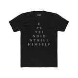 Epstein Didn’t Kill Himself Eye Chart T-Shirt – Funny EYE TEST Parody Tee, Bold Conspiracy Statement Shirt for Men & Women