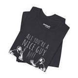 Ali You’re A Nice Guy Graphic T-Shirt – Viral WiseNuts Podcast Scene Tee, Funny Quote Shirt for Men & Women, Soft Cotton Unisex Fit, Meme Merch Gift Idea