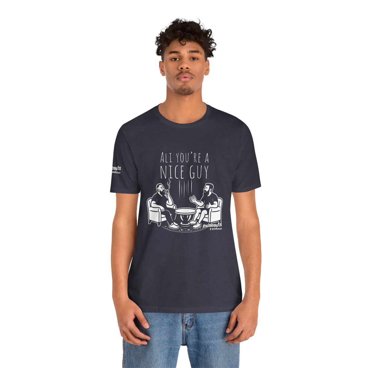 Ali You’re A Nice Guy Graphic T-Shirt – Viral WiseNuts Podcast Scene Tee, Funny Quote Shirt for Men & Women, Soft Cotton Unisex Fit, Meme Merch Gift Idea