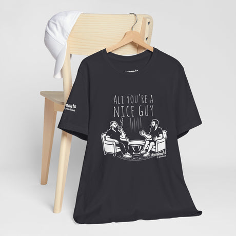 Ali You’re A Nice Guy Graphic T-Shirt – Viral WiseNuts Podcast Scene Tee, Funny Quote Shirt for Men & Women, Soft Cotton Unisex Fit, Meme Merch Gift Idea - WiseNuts Podcast