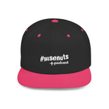 WiseNuts Podcast Snapback Hat – Flat Bill Cap for Men & Women | Bold Podcast Merch, Streetwear Style, Adjustable Fit