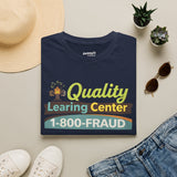 Quality Learing Center™ Parody T-Shirt | Viral Fraud Investigation Satire Tee
