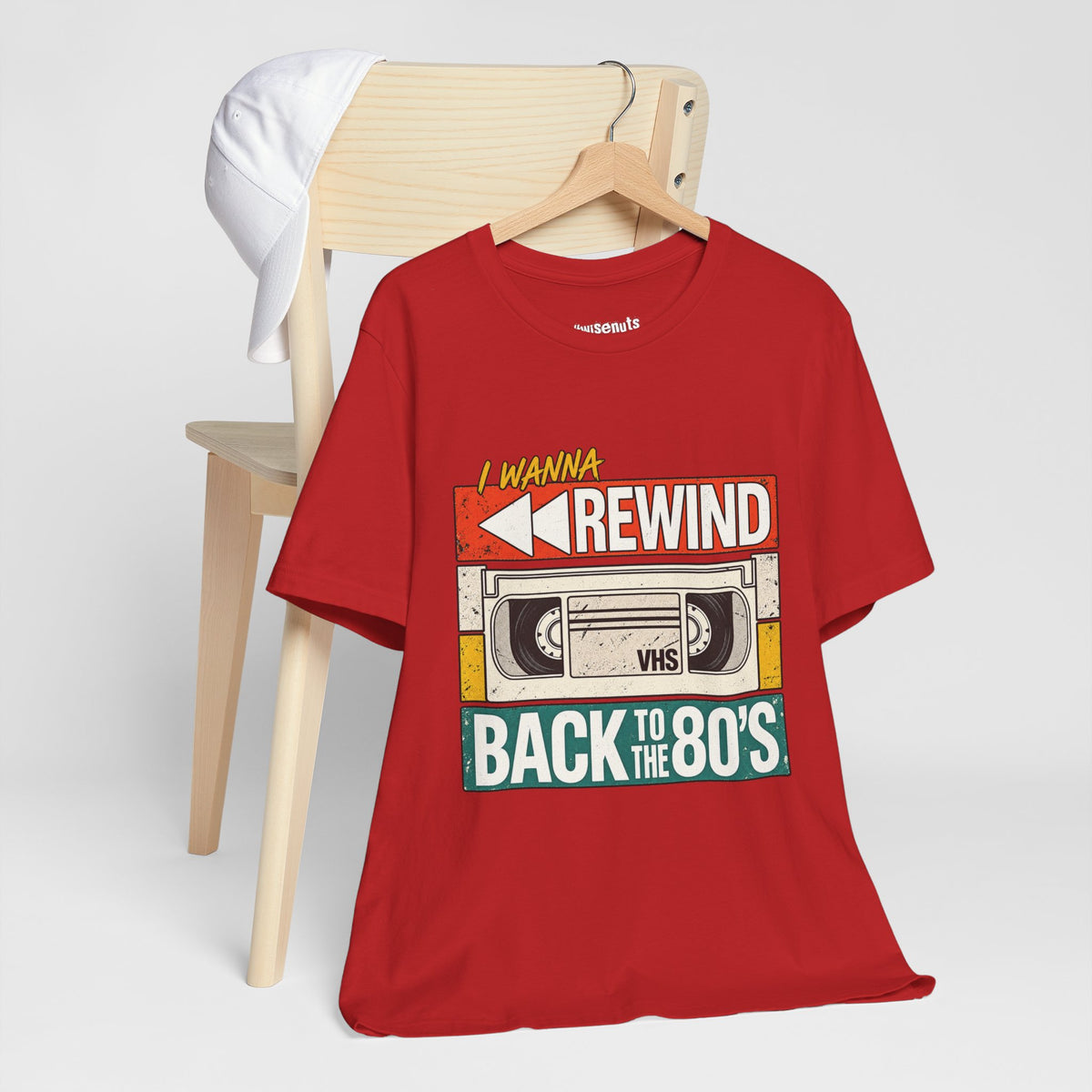 I Wanna Rewind Back to the 80's T-Shirt | Retro VHS Tee