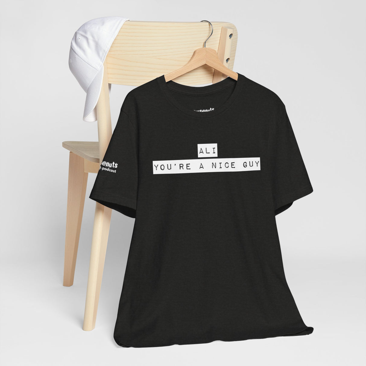 Ali You’re A Nice Guy T-Shirt – Funny Viral Quote Tee, Unisex Soft Cotton Crewneck, WiseNuts Podcast Merch, Hilarious Gift Idea for Men & Women - WiseNuts Podcast