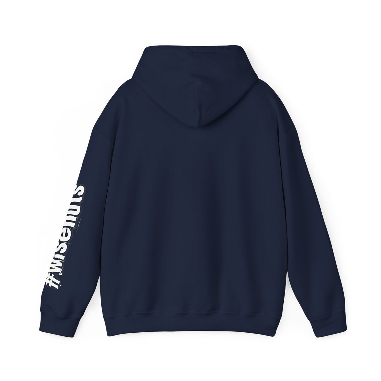 WiseNuts Podcast Logo Hoodie — Front & Sleeve Branded Sweatshirt