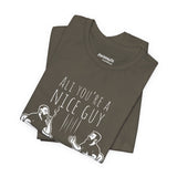 Ali You’re A Nice Guy Graphic T-Shirt – Viral WiseNuts Podcast Scene Tee, Funny Quote Shirt for Men & Women, Soft Cotton Unisex Fit, Meme Merch Gift Idea - WiseNuts Podcast