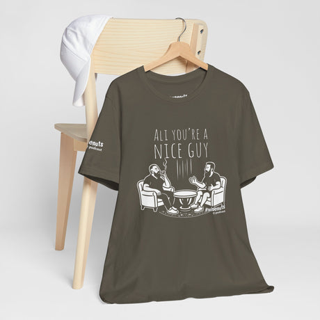 Ali You’re A Nice Guy Graphic T-Shirt – Viral WiseNuts Podcast Scene Tee, Funny Quote Shirt for Men & Women, Soft Cotton Unisex Fit, Meme Merch Gift Idea - WiseNuts Podcast