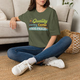 Quality Learing Center™ Parody T-Shirt | Viral Fraud Investigation Satire Tee