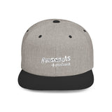 WiseNuts Podcast Snapback Hat – Flat Bill Cap for Men & Women | Bold Podcast Merch, Streetwear Style, Adjustable Fit