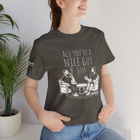 Ali You’re A Nice Guy Graphic T-Shirt – Viral WiseNuts Podcast Scene Tee, Funny Quote Shirt for Men & Women, Soft Cotton Unisex Fit, Meme Merch Gift Idea - WiseNuts Podcast