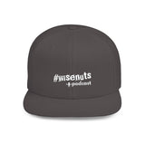 WiseNuts Podcast Snapback Hat – Flat Bill Cap for Men & Women | Bold Podcast Merch, Streetwear Style, Adjustable Fit