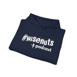 WiseNuts Podcast Logo Hoodie — Front & Sleeve Branded Sweatshirt