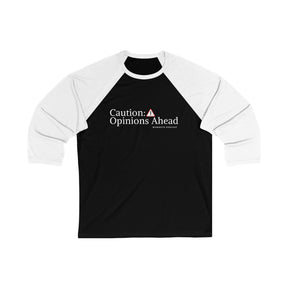 Baseball Tee - Caution: Opinions Ahead - Wisenuts Podcast - WiseNuts Podcast